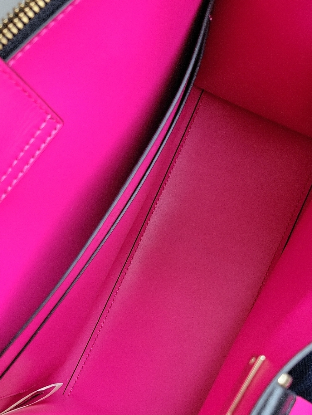 kate spade Black Leather Tote with Pink Accents - Picture 15 of 16